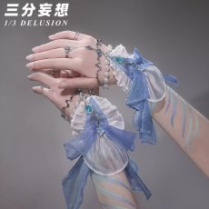 画像4: 【三分妄想1/3Delusion】恋と深空 Love and Deepspace 主人公・寂海の絹波 コスプレ衣装/ウィッグ コスチューム (4)