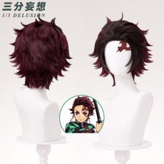 画像5: 【三分妄想1/3Delusion】鬼滅の刃 竈門 炭治郎-かまど たんじろう コスプレ衣装/ウィッグ コスチューム (5)