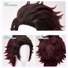 画像9: 【三分妄想1/3Delusion】鬼滅の刃 竈門 炭治郎-かまど たんじろう コスプレ衣装/ウィッグ コスチューム (9)