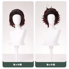 画像10: 【三分妄想1/3Delusion】鬼滅の刃 竈門 炭治郎-かまど たんじろう コスプレ衣装/ウィッグ コスチューム (10)