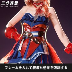 画像2: 【三分妄想1/3Delusion】アークナイツ  ハルカ 紫野遥 羽生萌々香 コスプレ衣装/ウィッグ/ブーツ コスチューム Arknights　 (2)