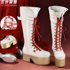 画像14: 【三分妄想1/3Delusion】アークナイツ  ハルカ 紫野遥 羽生萌々香 コスプレ衣装/ウィッグ/ブーツ コスチューム Arknights　 (14)