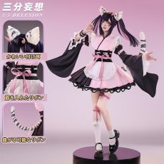 画像1: 【三分妄想1/3Delusion】超かぐや姫 駒沢乃依 コスプレ衣装/ウィッグ コスチューム (1)