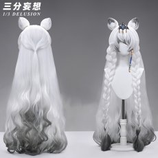 画像9: 【三分妄想1/3Delusion】アークナイツ  聖聆プラマニクス コスプレ衣装/ウィッグ/尻尾 コスチューム Arknights　 (9)