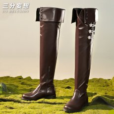 画像16: 【三分妄想1/3Delusion】アークナイツ 新約エクシア 専用コーデ「尋翼の歌」  コスプレ衣装/ウィッグ/ブーツ コスチューム (16)