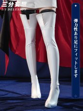 画像15: 【三分妄想1/3Delusion】リボンヒーロー The Ribbon Hero サファイア コスプレ衣装/ウィッグ/レッグカバー コスチューム (15)