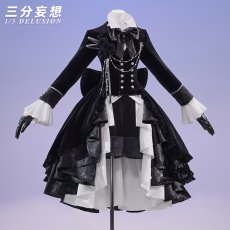 画像1: 【三分妄想1/3Delusion】 黒執事 シエル・ファントムハイヴ コスプレ衣装 黒扉 コスチューム (1)