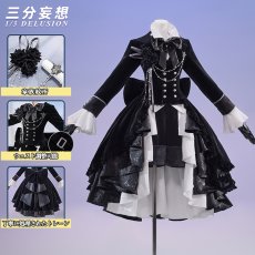 画像2: 【三分妄想1/3Delusion】 黒執事 シエル・ファントムハイヴ コスプレ衣装 黒扉 コスチューム (2)