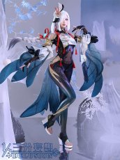 画像2: 【三分妄想1/3Delusion】原神 Genshin 申鶴-しんかく コスプレ衣装/ウィッグ/靴 コスチューム (2)