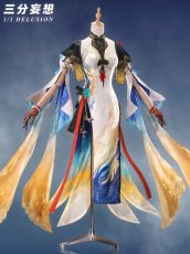 画像3: 【三分妄想1/3Delusion】鳴潮 メイチョウ Wuthering Waves 穂穂-スイスイ コスプレ衣装/ウィッグ/靴 コスチューム (3)