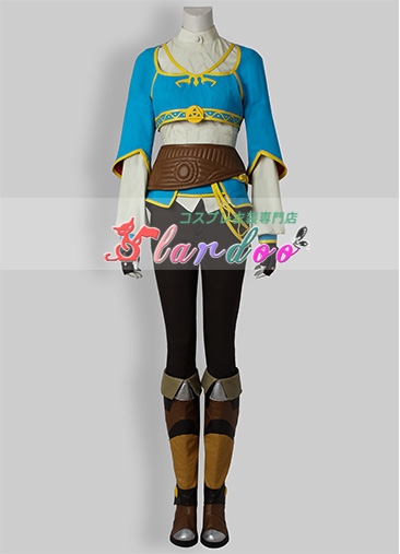 画像1: ゼルダの伝説 ブレス オブ ザ ワイルド ゼルダ姫 コスプレ衣装 コスチューム cosplay (1)