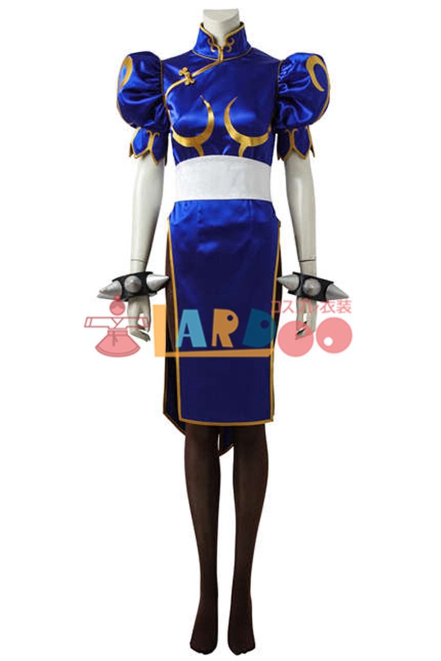 画像1: ストリートファイターV 春麗 コスプレ衣装 コスプレ コスチューム ゲーム cosplay (1)