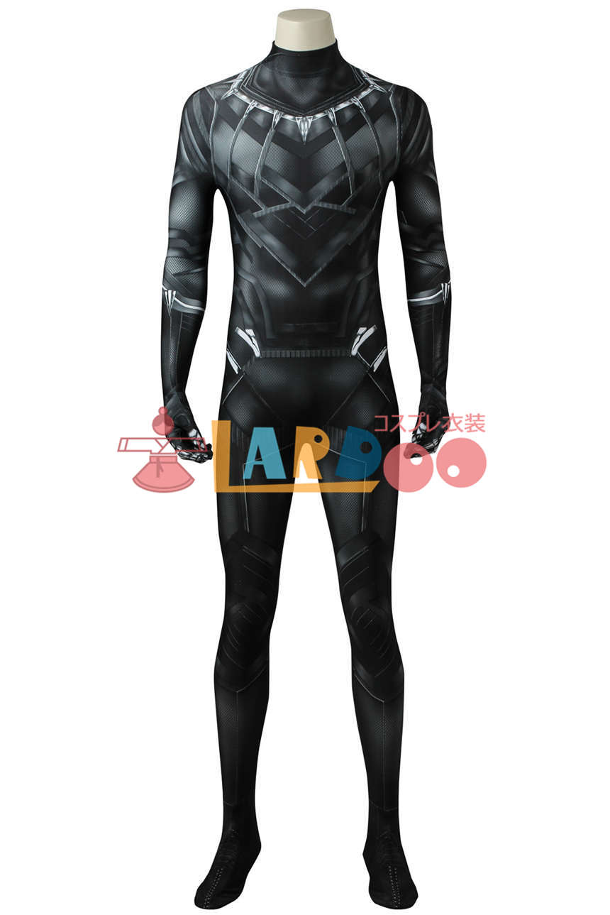 画像1: キャプテン・アメリカ3 シビル・ウォー ブラックパンサー ティ・チャラ ジャンプスーツ コスプレ衣装 Marvel Studios コスチューム cosplay (1)