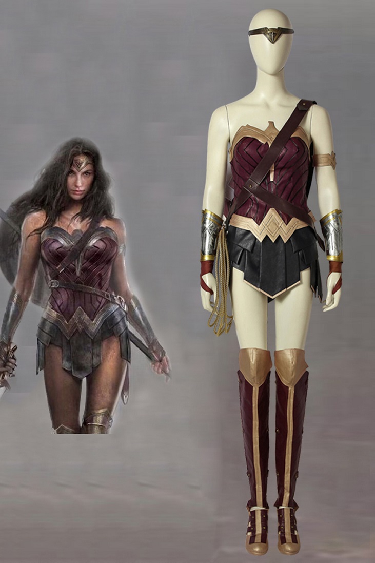 ワンダーウーマン ジャスティス Wonder Woman Diana Prince ジャスティス・リーグ 修正版 ブーツ付き オーダーメイド可能  コスプレ衣装 アニメ コスチューム ゲーム cosplay