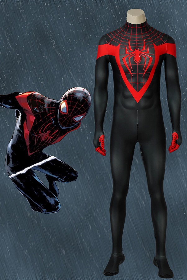 アルティメット・スパイダーマン マイルス・モラレス Ultimate Spider-Man Miles Morales ジャンプスーツ コスプレ衣装