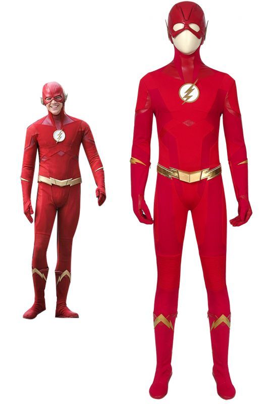 画像1: フラッシュ シーズン5 バリー・アレン/フラッシュ The Flash Barry Allen コスプレ衣装 コスチューム cosplay (1)