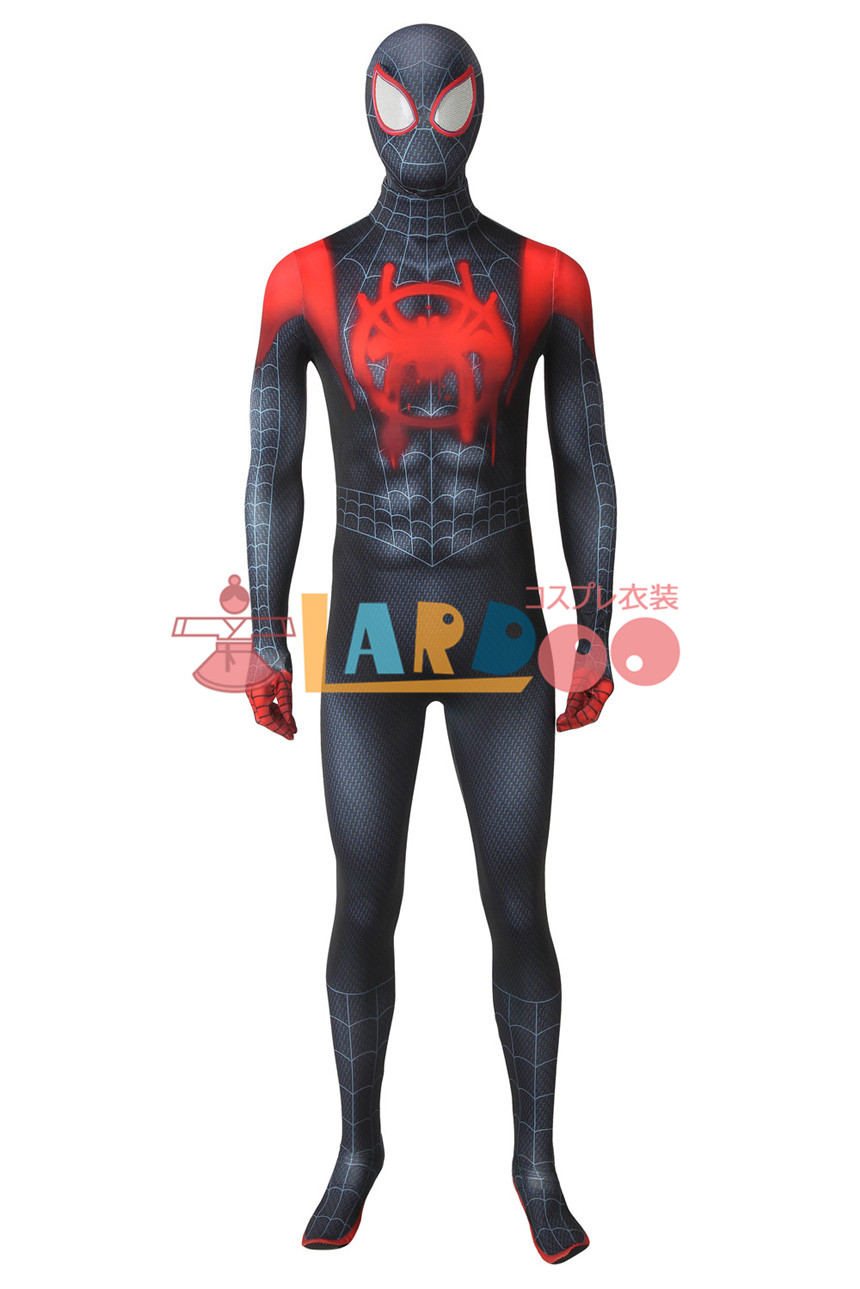 スパイダーマン: スパイダーバース マイルス・モラレス Spider-Man: Into the Spider-Verse Miles Morales  ジャンプスーツ コスプレ衣装 コスチューム
