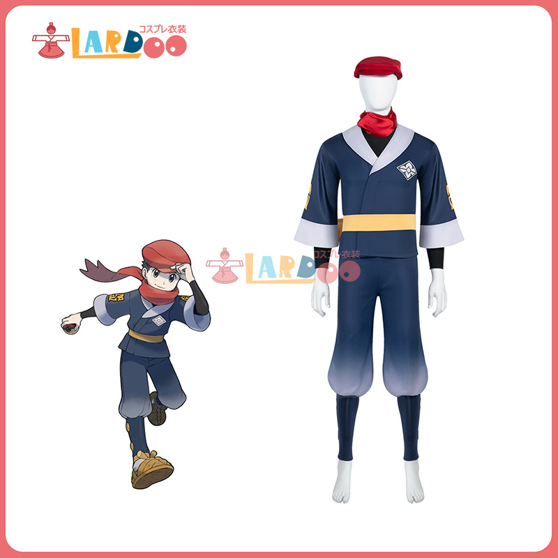 画像1: Pokémon LEGENDS: Arceus ポケモンレジェンズ アルセウス 男主人公 コスプレ衣装 コスチューム cosplay (1)