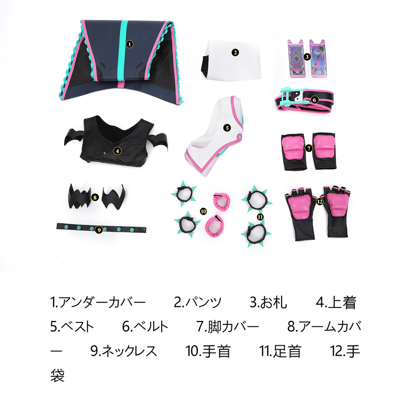 画像11: オーバーウォッチ2 × ストリートファイター6 OW2 キリコ×ジュリ コスプレ衣装 コスチューム cosplay (11)