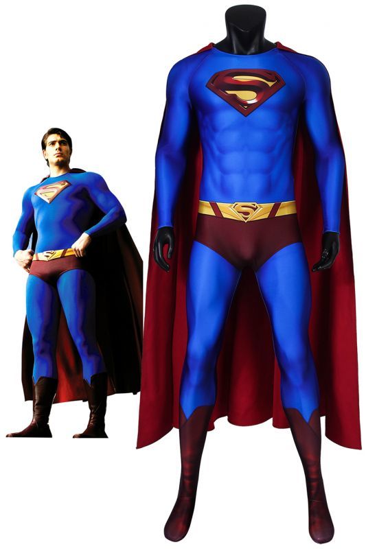 スーパーマン リターンズ クラーク ケント スーパーマン Superman Returns Superman Clark Kent ジャンプスーツコスプレ衣装 コスチューム Cosplay