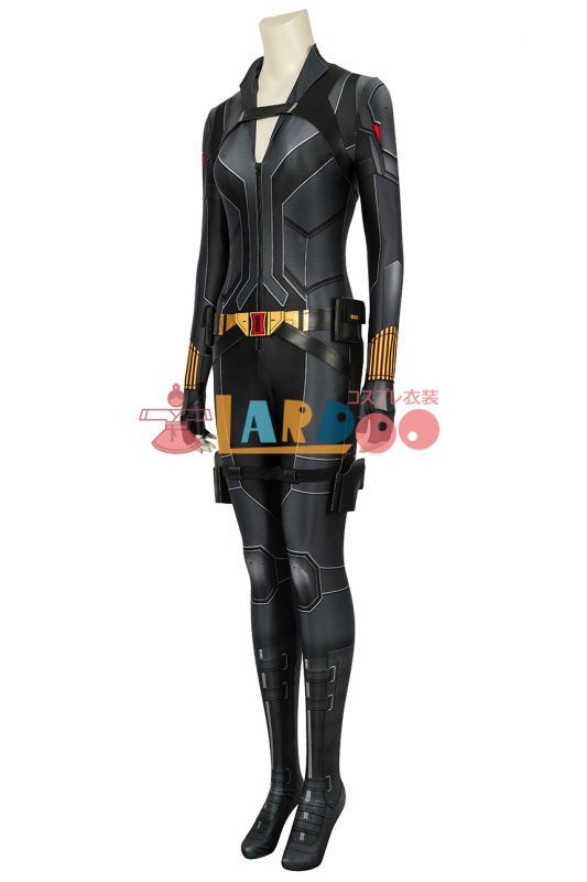 ブラック・ウィドウ ナターシャ・ロマノフ Black Widow Natasha Romanoff Black suit 全身タイツ ジャンプスーツ  ベルトセット付き コスプレ衣装 コスチューム cosplay