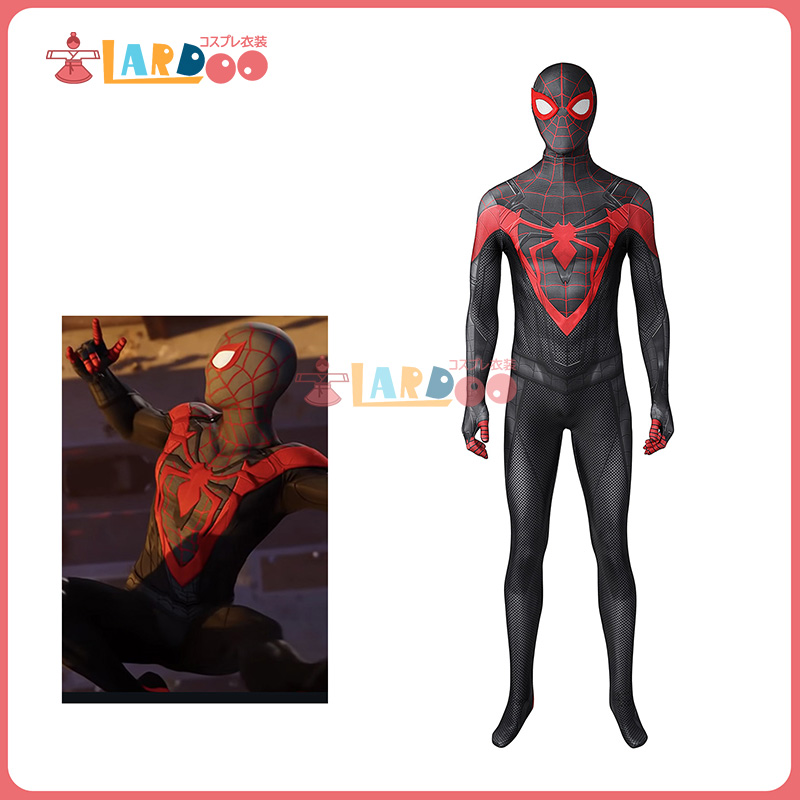 画像1: PS5 ゲーム Marvel's Spider-man スパイダーマン マイルズ・モラレス ジャンプスーツ コスプレ衣装  コスチューム cosplay (1)