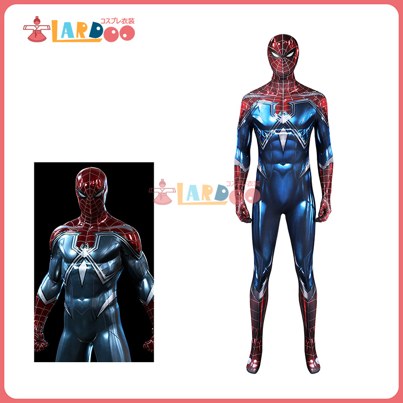 画像1: スパイダーマン PS5 Spider-Man マイルズ モラレス/Miles Resilient Suit 全身タイツ ボデイースーツ コスプレ衣装 コスチューム cosplay (1)