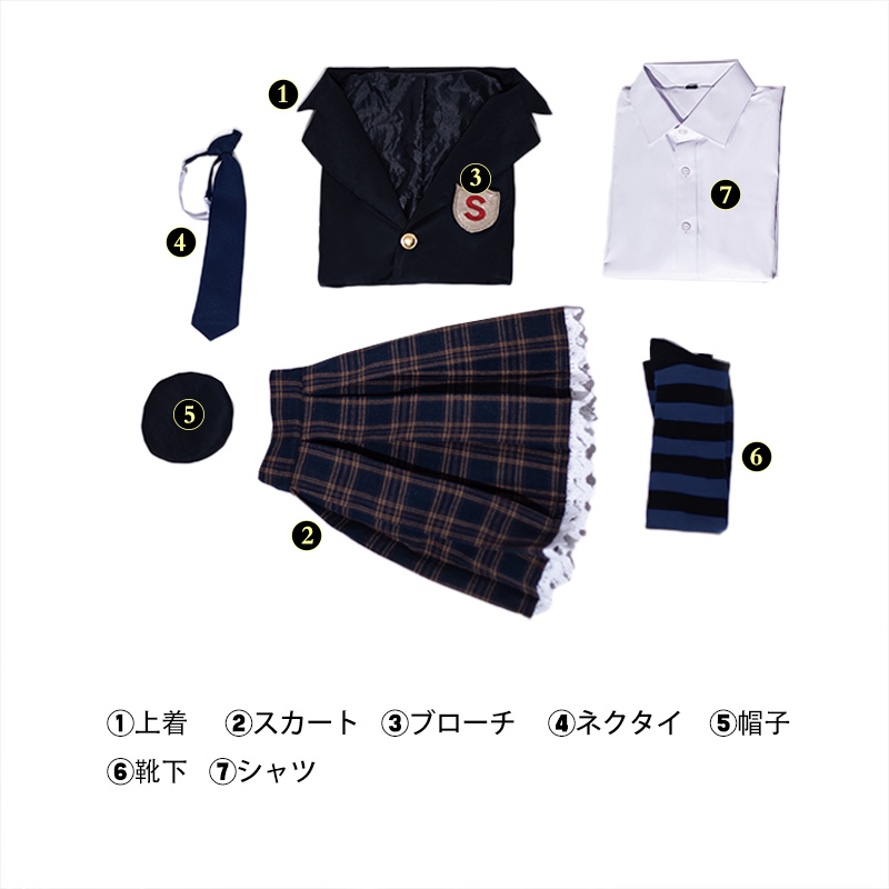 画像6: 【在庫あり】パンティ&ストッキングwithガーターベルト アナーキー·ストッキング 制服 コスプレ衣装 コスチューム cosplay (6)