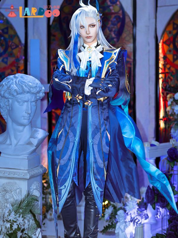 【在庫あり】原神 Genshin フォンテーヌ ヌヴィレット-Neuvillette コスプレ衣装 合皮ズボン版 コスチューム cosplay