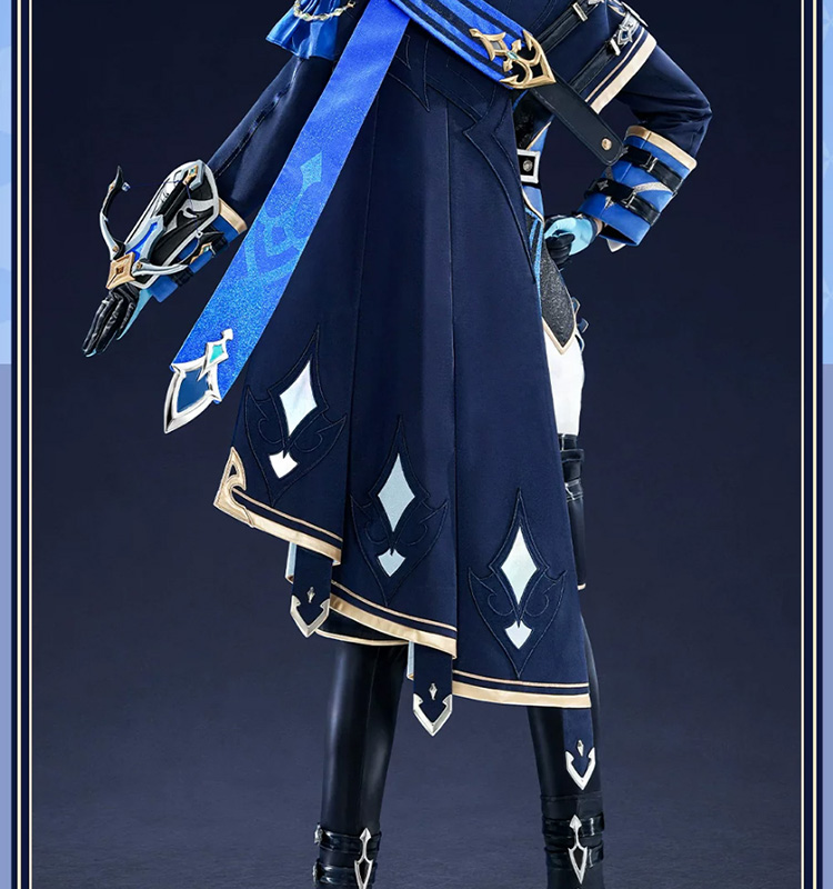 原神 Genshin ローエン-Lohen コスプレ衣装 金属パーツ版 靴カバー付き
