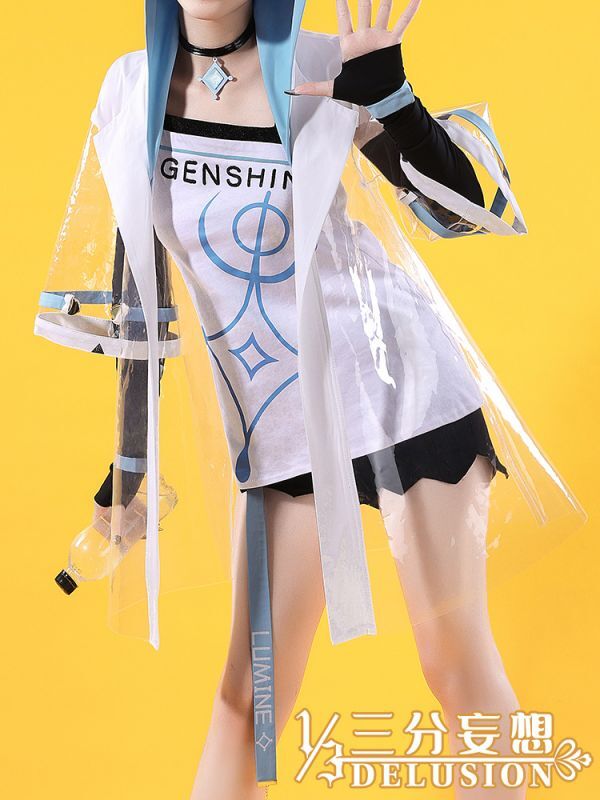 【三分妄想1/3Delusion】原神 Genshin 蛍-ほたる- Lumine 公式コラボ私服 コスプレ衣装 コスチューム
